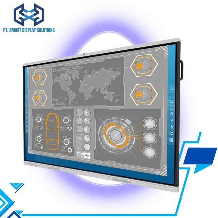 

Interactive Whiteboard 75" Kantor Sekolah Meeting Windows i5 8G 128G