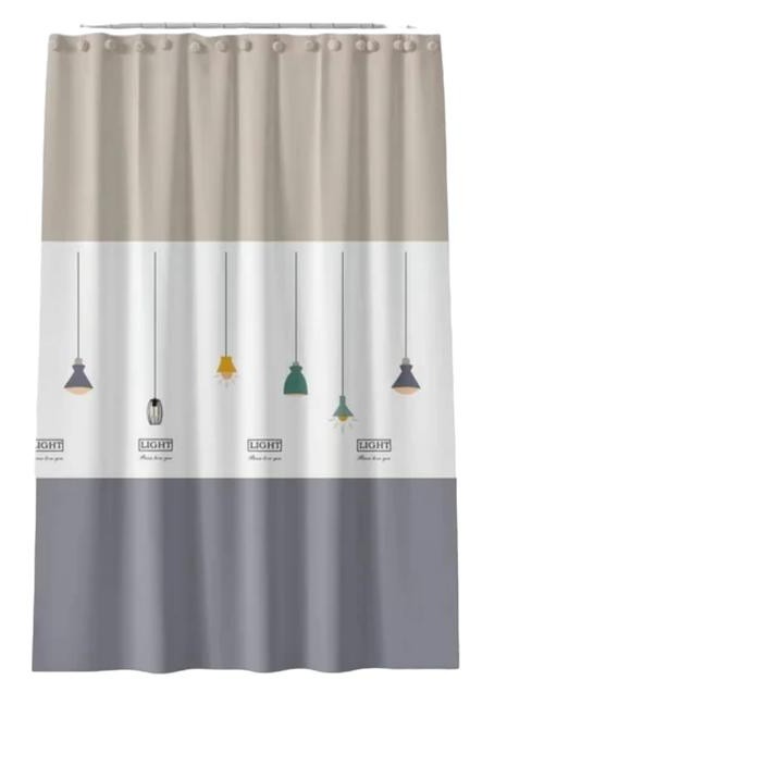 Tirai Kamar Mandi Anti Air Bahan PEVA / Tirai Shower 200x200cm