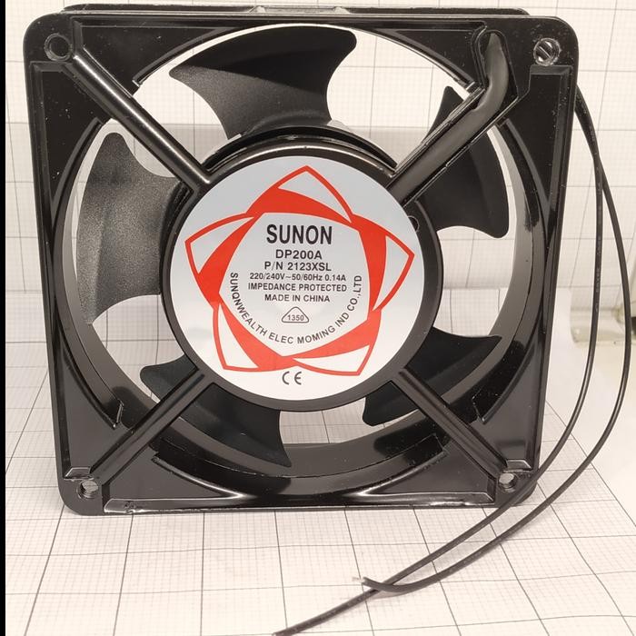 Fan AC Sunon / Fan AC 12 x 12 cm / Kipas Pendingin Sunon 12cm