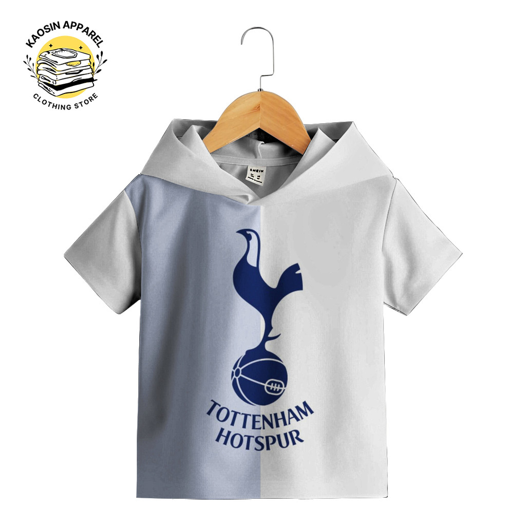 Baju Kaos Hoodie Anak Lucu Imut Animasi Tottenham Hotspur S3 Gambar 3D Bisa Custom
