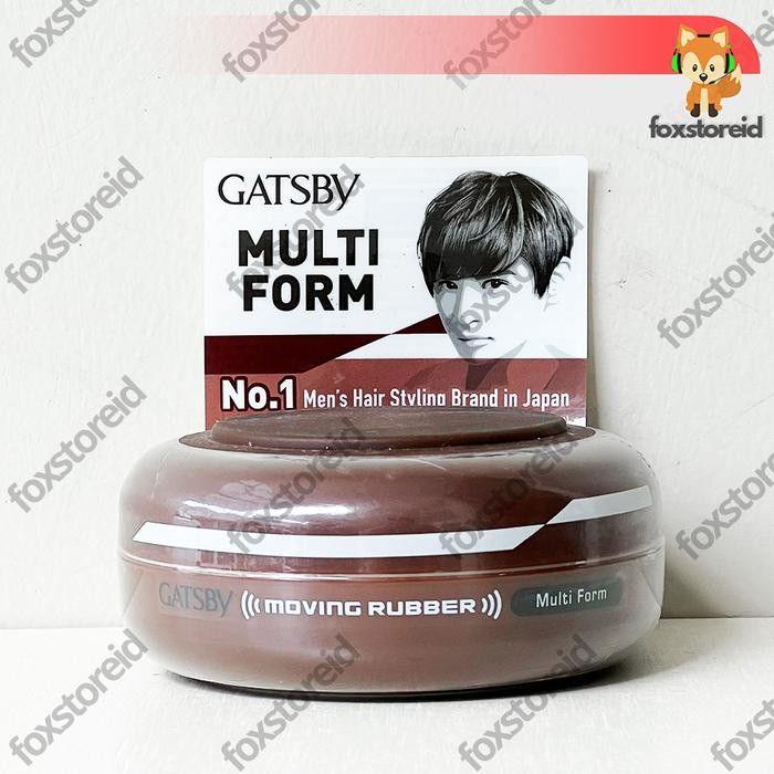 GATSBY Moving Rubber Multi Form Coklat Wax 80gr Impor