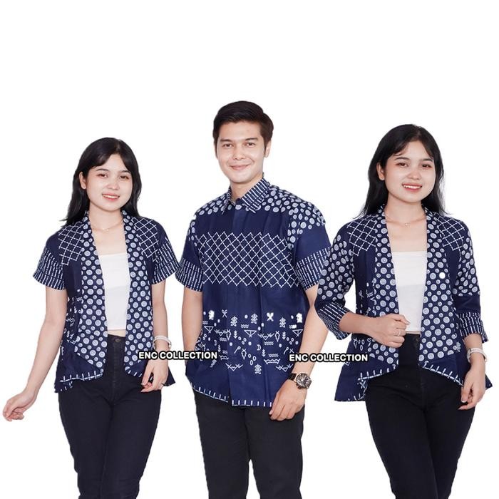 Trenatik- Atasan Batik Mozaic - Bolero Batik - Batik Couple - Batik Wanita - Bolero Wanita -
