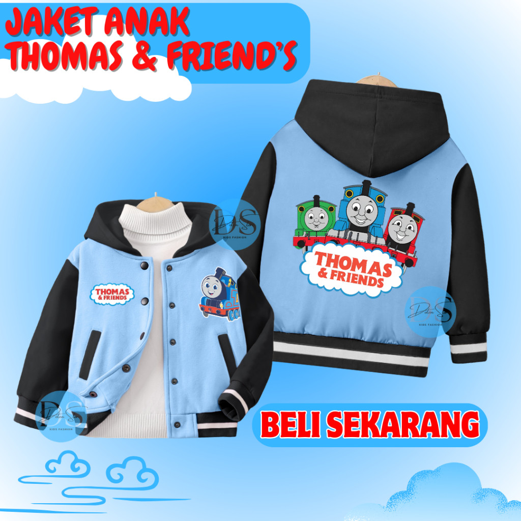 PROMO / Jaket Anak Sweater THOMAS AND FRIEND Usia 2-12 Tahun Special Edition