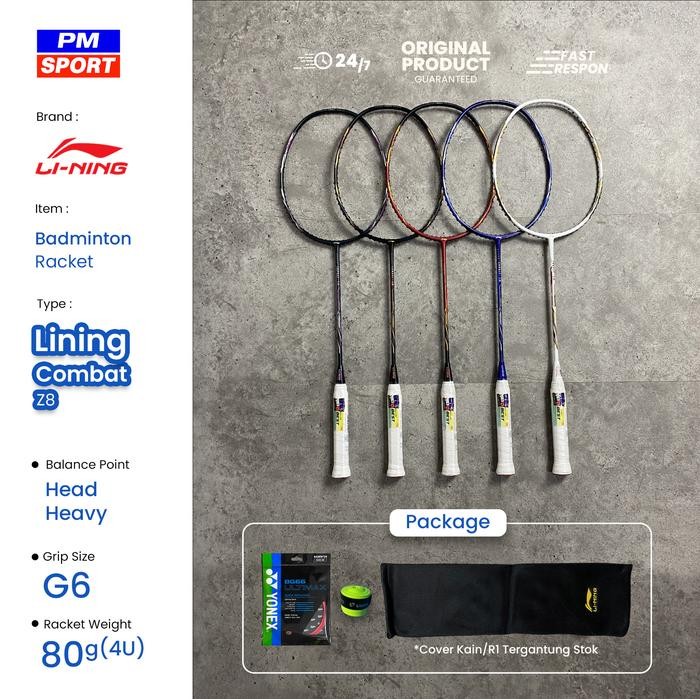 READY Raket Badminton / Bulutangkis LiNing Combat Z8