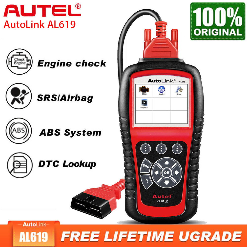Autel Autolink AL619 Auto OBD2 Scanner Car Diagnostic Tool