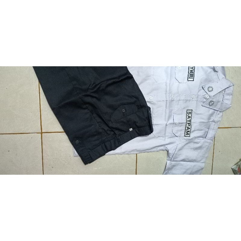 Terlaris Seragam Satpam Pdh Biru/ Putih