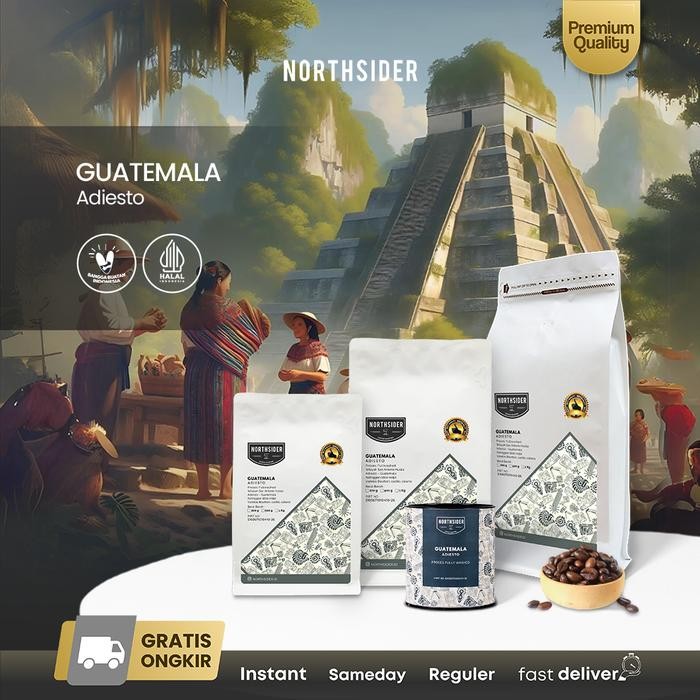 

Northsider Kopi arabika Guatemala Adiesto fully-washed coffee
