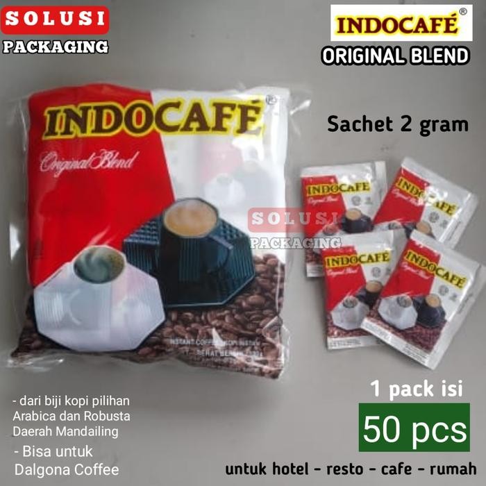 

Indocafe Original Blend (50 sachet ) kopi hitam hotel coffee instan