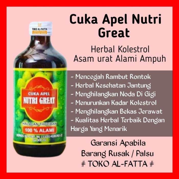 

Cuka Apel Nutrigreat Vinegar Organik Apple Anti Kolesterol & Alkohol