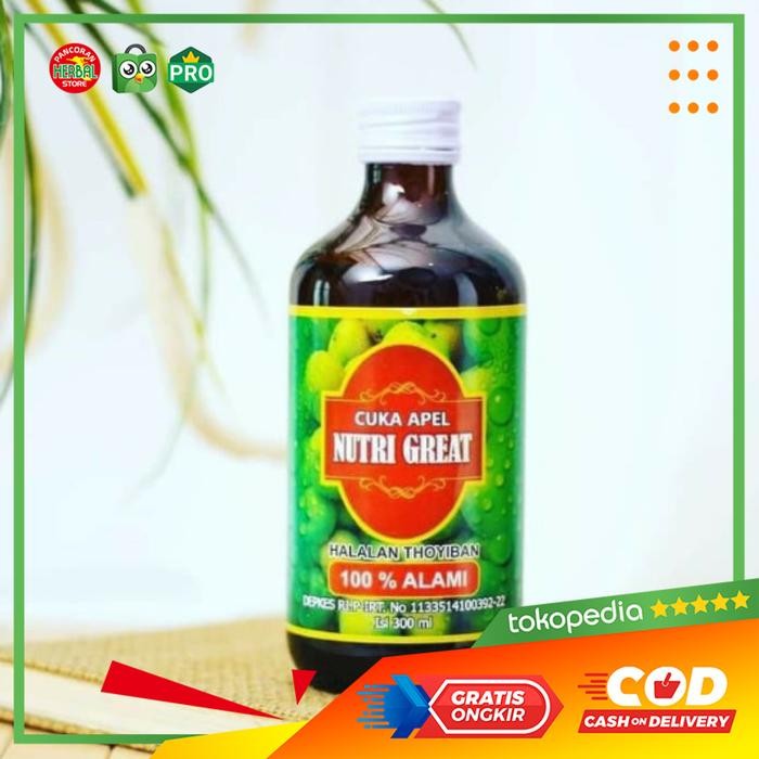 

Cuka Apel Nutri Great Isi 300Ml / Cuka Apel Nutrigreat Alami 300 Ml