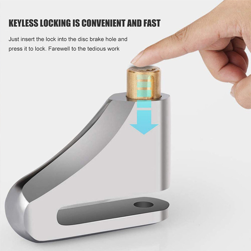 Kunci Gembok Pengaman Alarm Cakram Disc Lock Motor Gembok Cakram Alarm Disc Lock Kunci Alarm Gembok