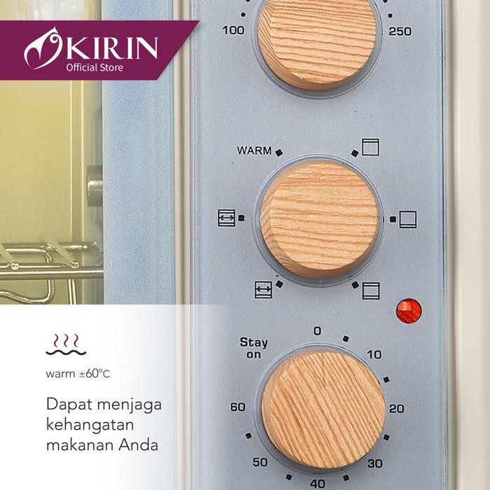 OVEN KIRIN + MICROWAVE KIRIN KBO-200RA OVEN LISTRIK Kapasitas Besar 20 Liter - LOW WATT KUALITAS