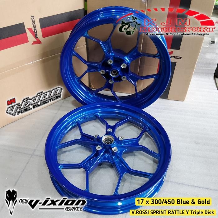 velg racing vrossi vixion new biru gp