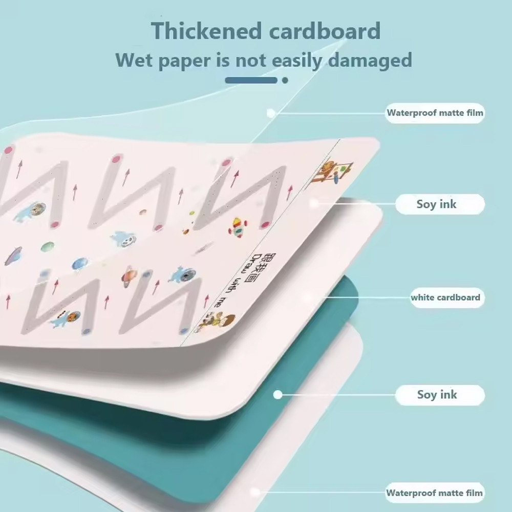 

Reusable Pen Control Training Book For Children Magical Tracing Workbook Montessori Educational