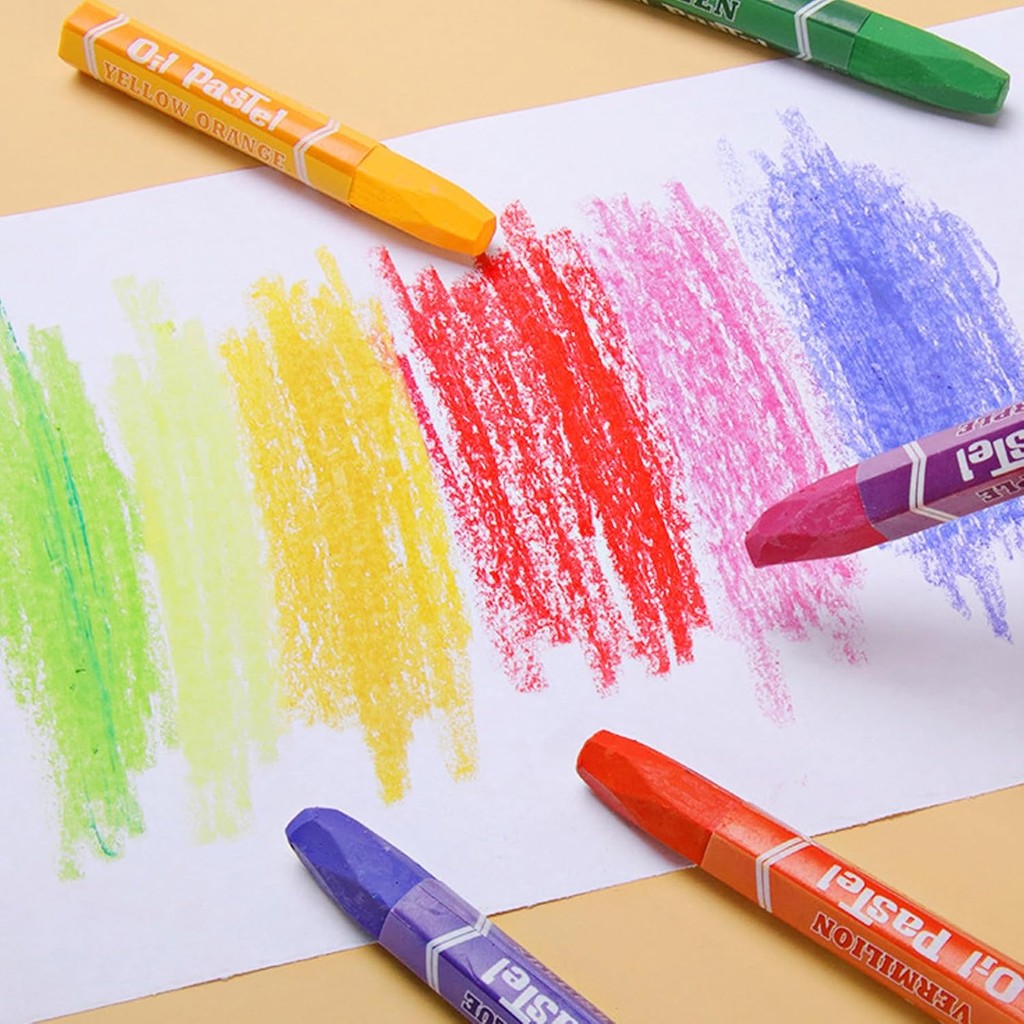

12/24/36 Colors Crayons Non Toxic Washable Oil Pastel For Kids,Art Supplies Drawing Coloring Crayon