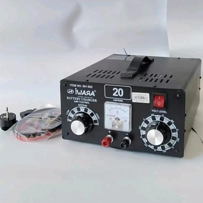 Battery Charger 20A 12V 24V 36V 48V 72V Bisa Cas Banyak Aki Bagus