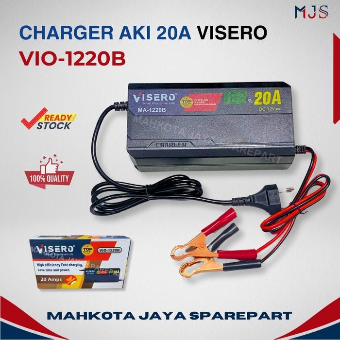 CHARGER AKI VISERO 20A 12V VIO-1220B / Battery charger 20 ampere / cas aki 20 amper