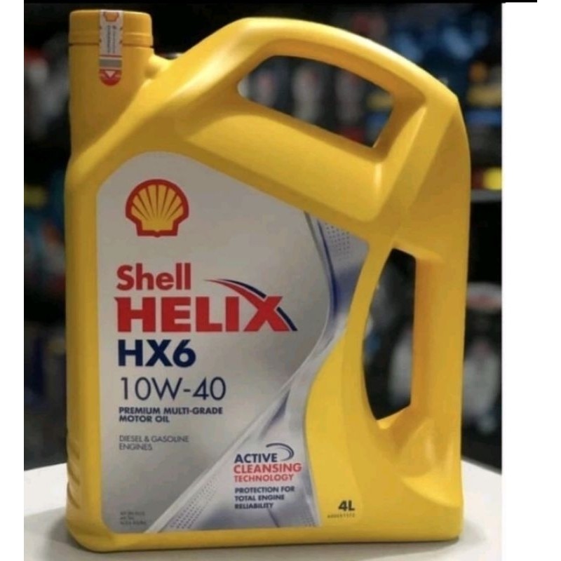 Yukngegas Oli Shell Helix Hx6 10W40 4Liter Oli Mobil