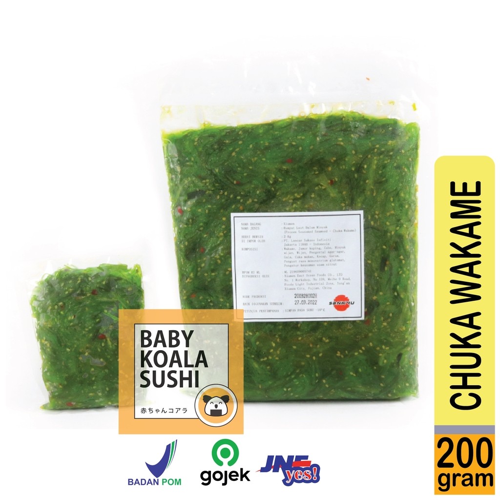 

CHUKA WAKAME Salad Rumput Laut 200 g Seaweed Seasoned Salad Frozen