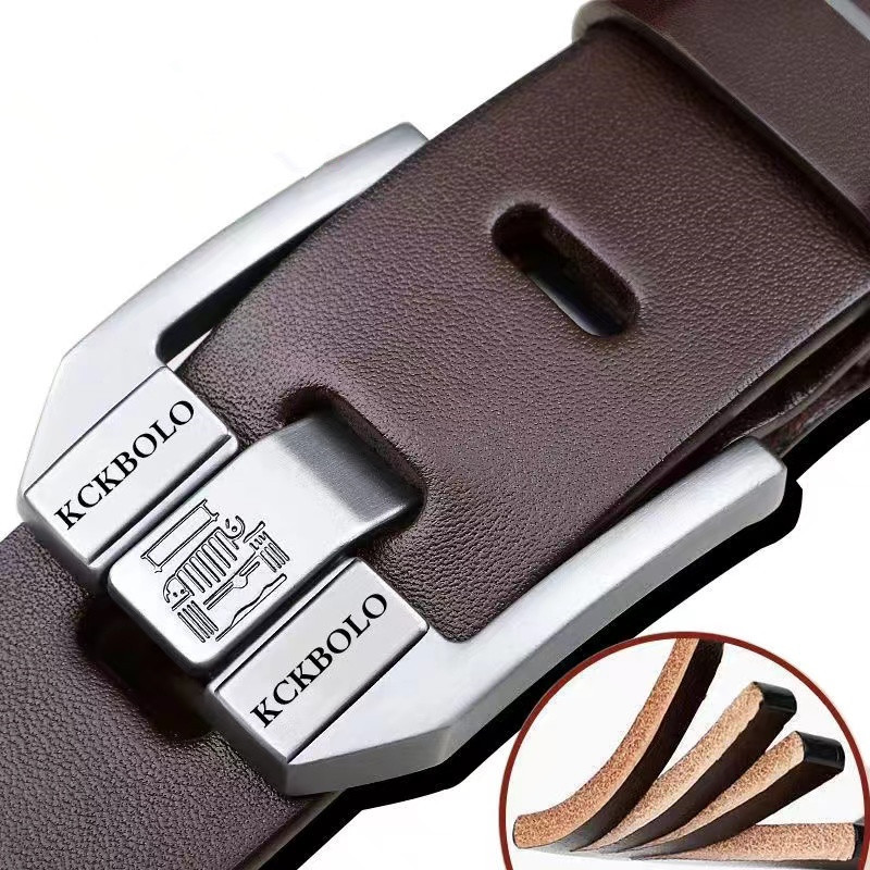 Fashionable High-Quality Men'S Belt Genuine Leather Bussines Women Belt And Gentlemen Premium