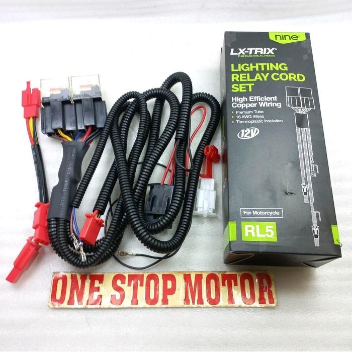 Relay Set Rl3 Rl5 Lampu Tembak Mobil & Motor Original Ori Asli Luminos