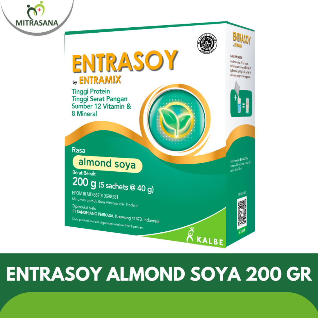 

ENTRASOY 200 GR - NUTRISI KHUSUS DAN LENGKAP DENGAN PROTEIN NABATI TERLARIS