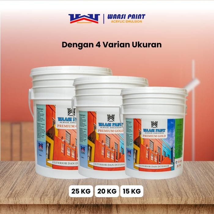 Auradeko Waasi Paint - Cat Tembok Eksterior 25Kg Dinding Outdoor Luar Rumah Tahan Air Cuaca Panas