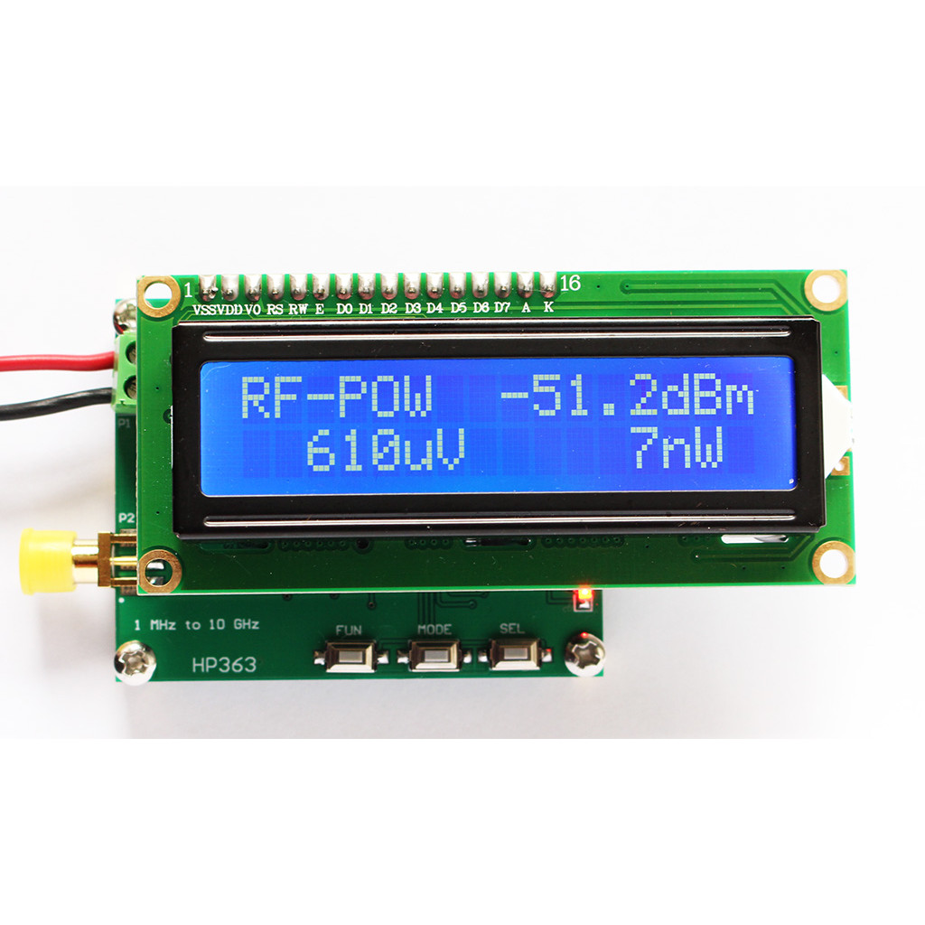 HP363 Intelligent Digital RF Power Meter 1MHz to 10GHz -50 to 0dBm RF Signal Measuring Meter Module