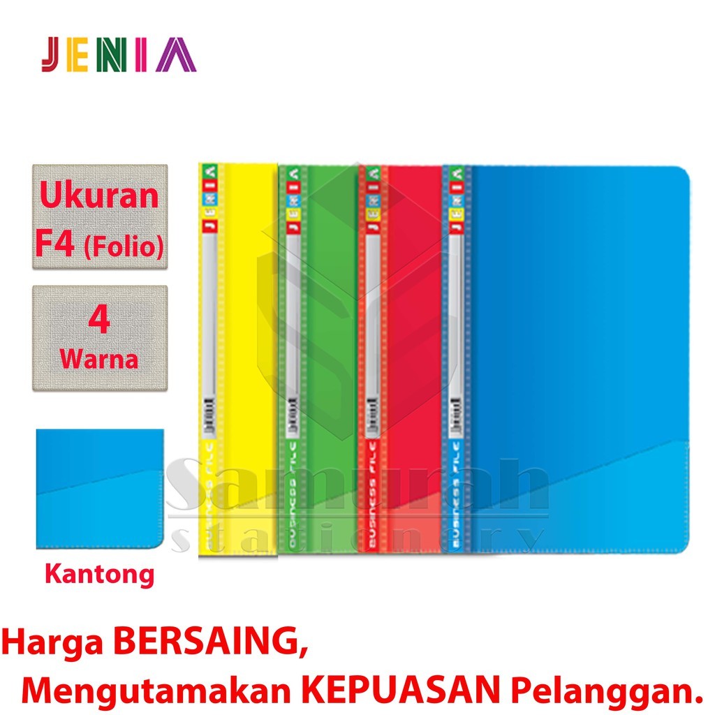 

[READY] Map Business File Kantong Folio Jenia / Bisnis File Acco Plastik F4