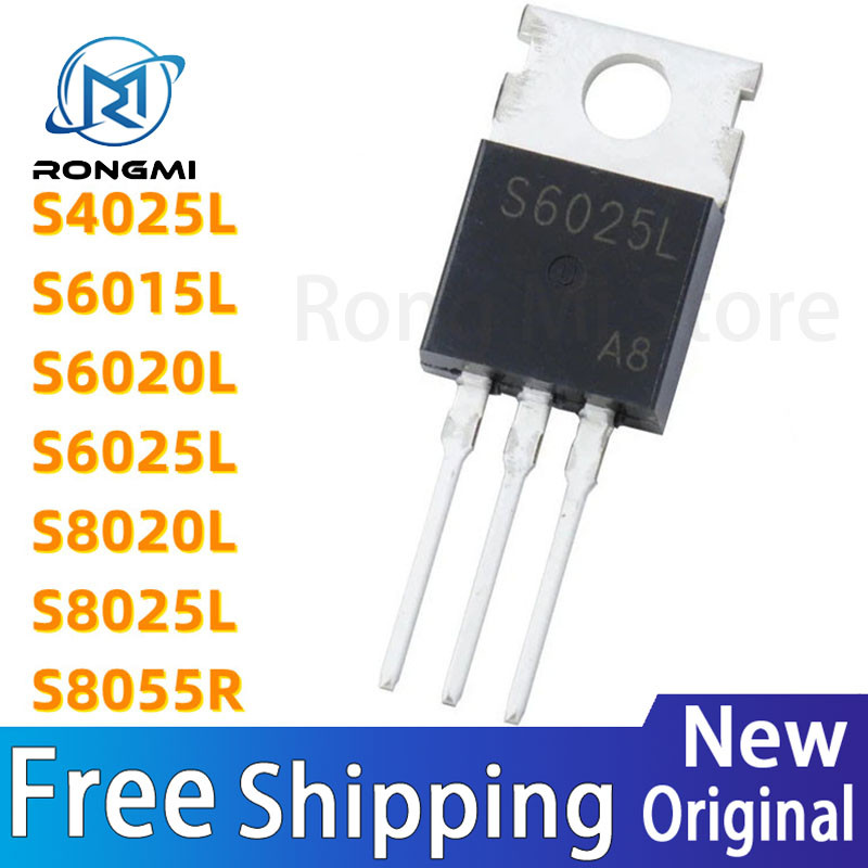 IMPORT 10PCS S6015L S6020L S6025L S4025L S8025L S8020L S8055R TO-220 IC CHIP  WHOLESALE