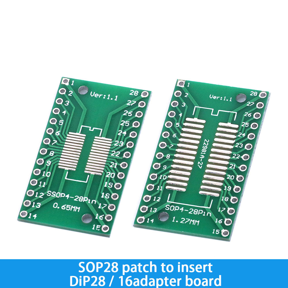 IMPORT 10PCS PCB BOARD KIT SOP24 SOP8 SOP14 SOP16 SOP20 SOP28 SMD TURN TO DIP ADAPTER CONVERTER