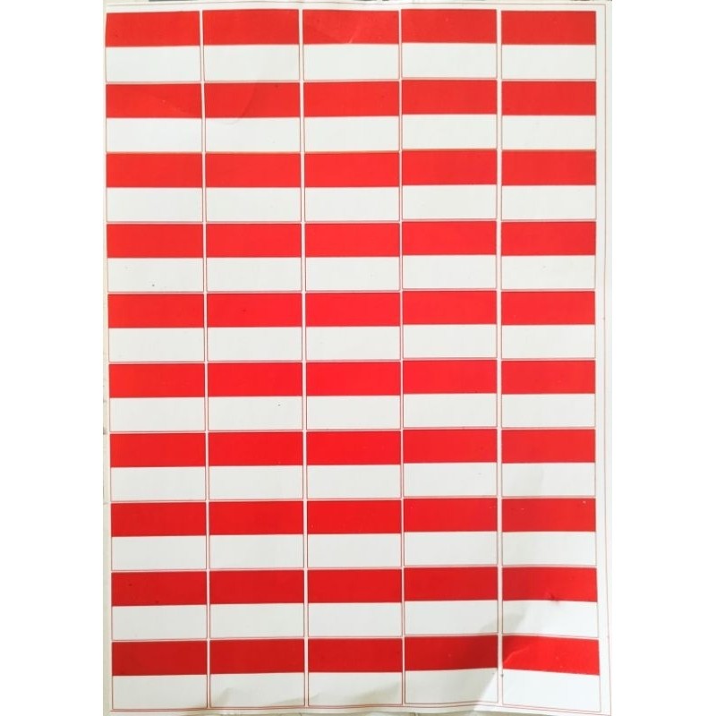 

STIKER PIPI bendera merah putih isi 50