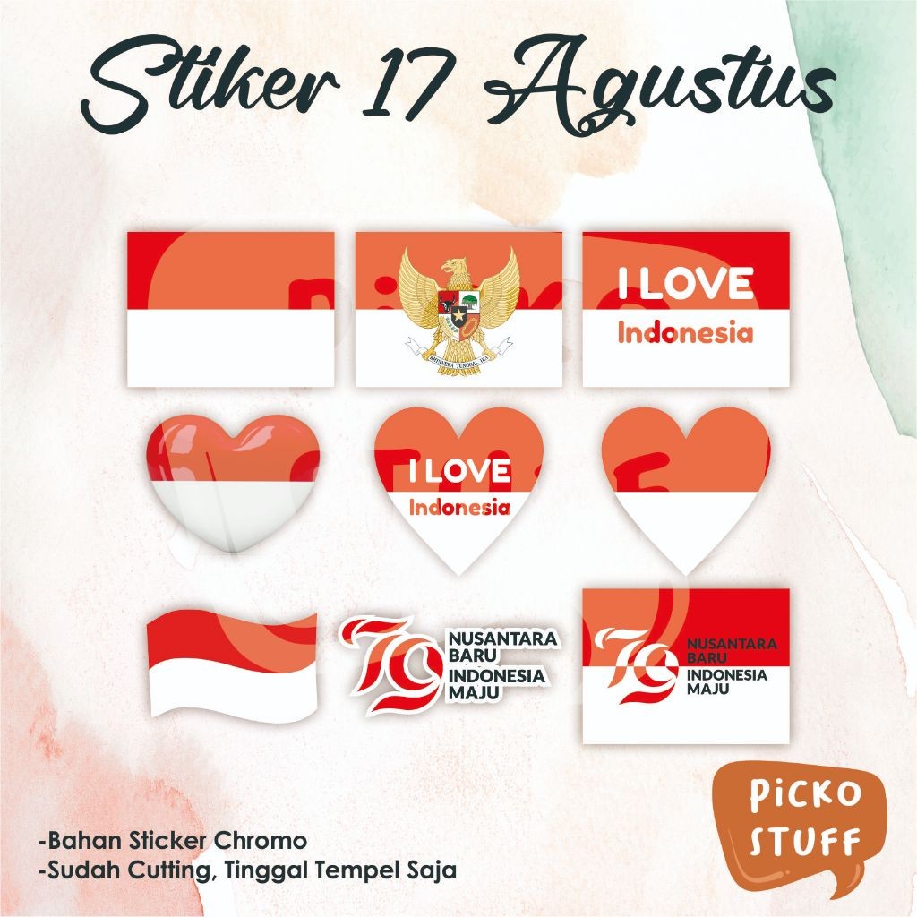 

STIKER 17 AGUSTUS / STIKER PIPI / STIKER BENDERA