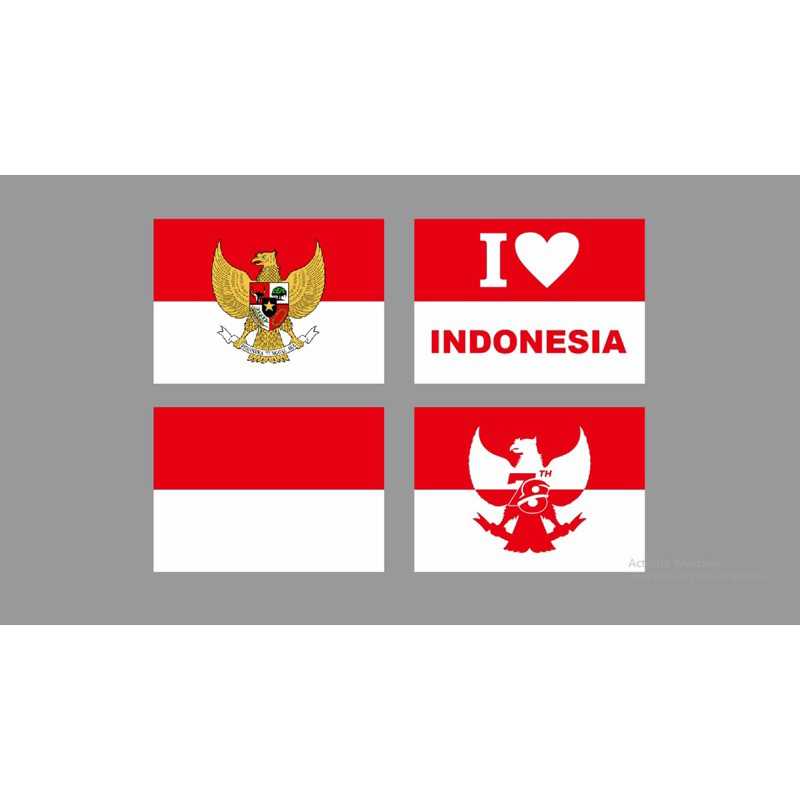 

Sticker stiker pipi hut RI dirgahayu indonesia