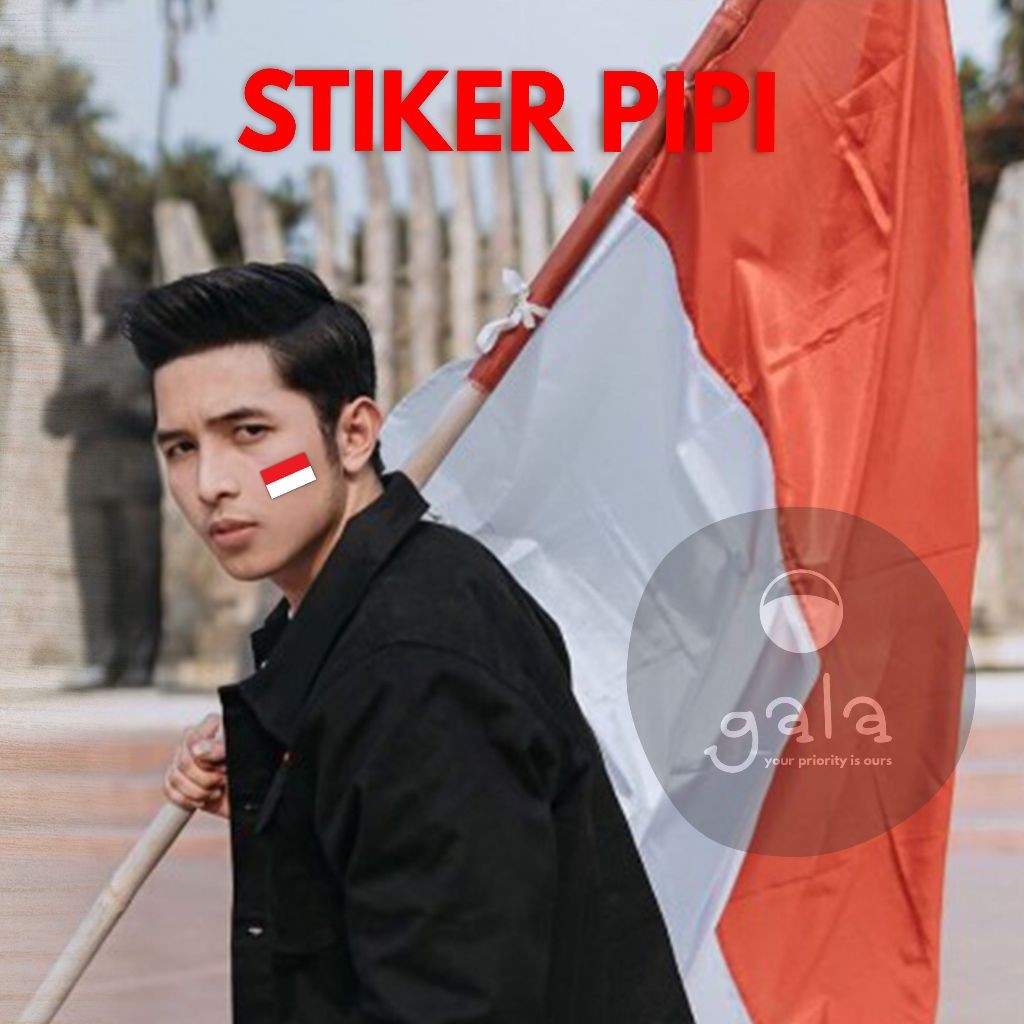 

STIKER BENDERA TEMPELAN PIPI BENDERA MERAH PUTIH 2024 (ISI 40 PCS)