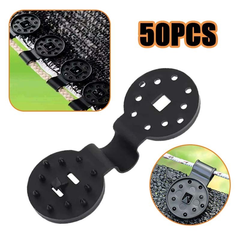 Baru Jepitan Paranet Jaring Klip Penjepit Paranet Penjepit Paranet Bulat Klem Paranet 50Pcs