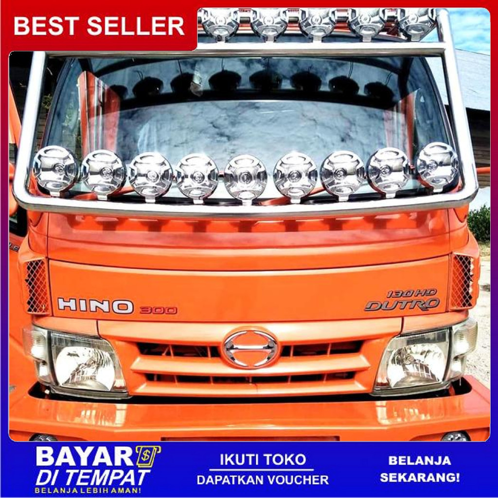 FREE ONGKIR FOG LAMP LAMPU KABUT UNIVERSAL DLAA LA-1028 RAINBOW GOLD PELANGI BISA COD