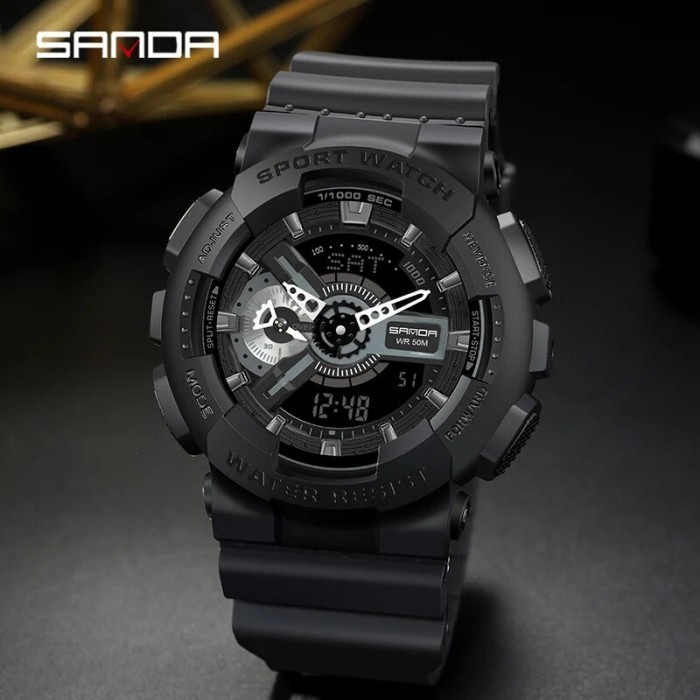 Fashion Sanda Top Brand Digital Watch Men Sport Watches Electronic