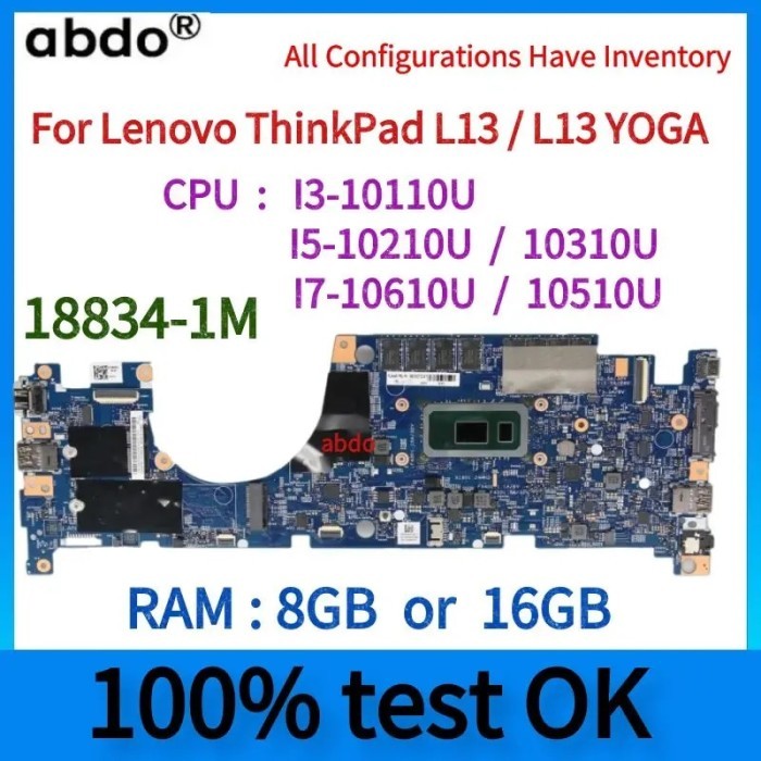 For ThinkPad L13 / L13 Yoga Laptop Motherboard.18834-1M