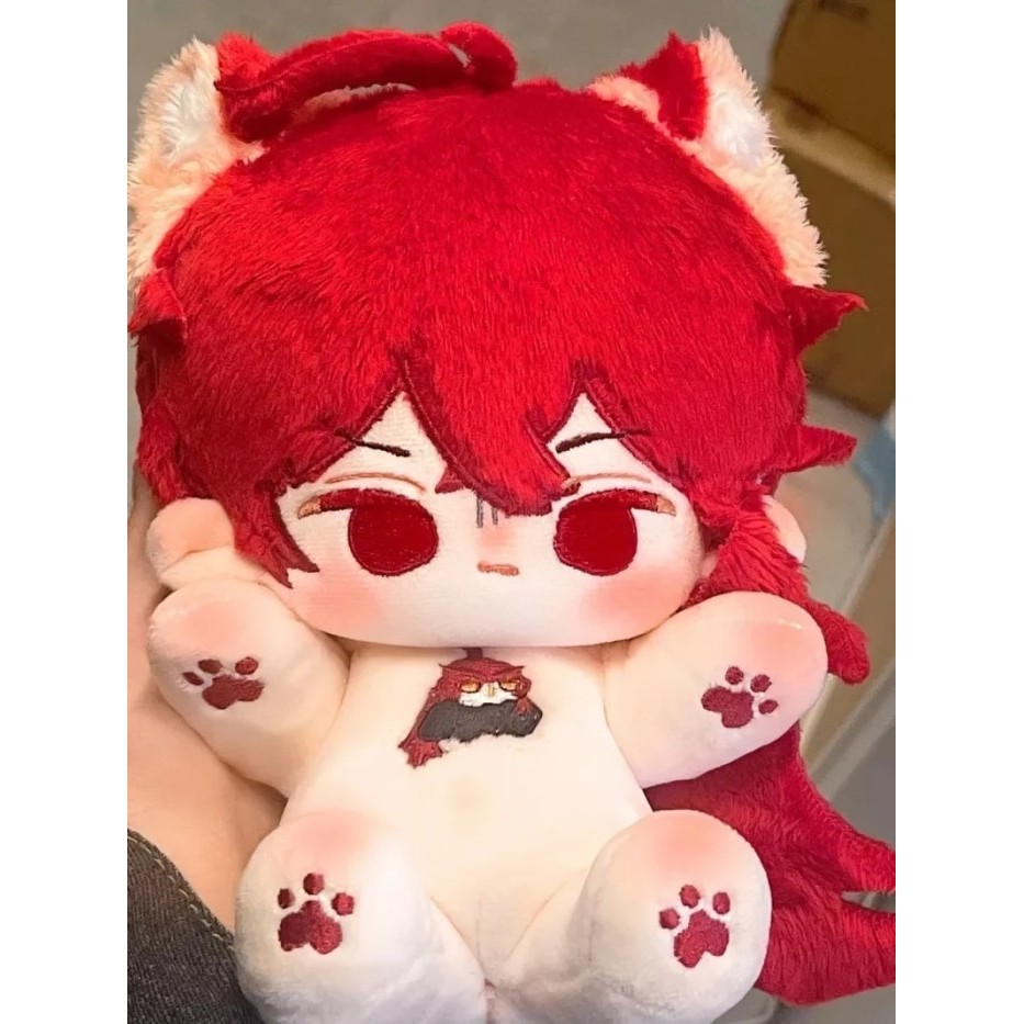 20CM Anime Game Genshin Impact Cosplay Diluc Adorable Changing Dolls