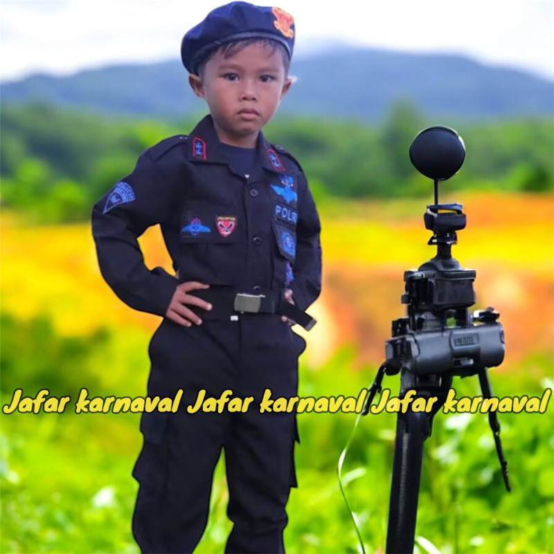 Baju BRIMOB ANAK , Baju profesi BRIMOB PDL cilik , setelan PDL BRIMOB anak/ kostum BRIMOB