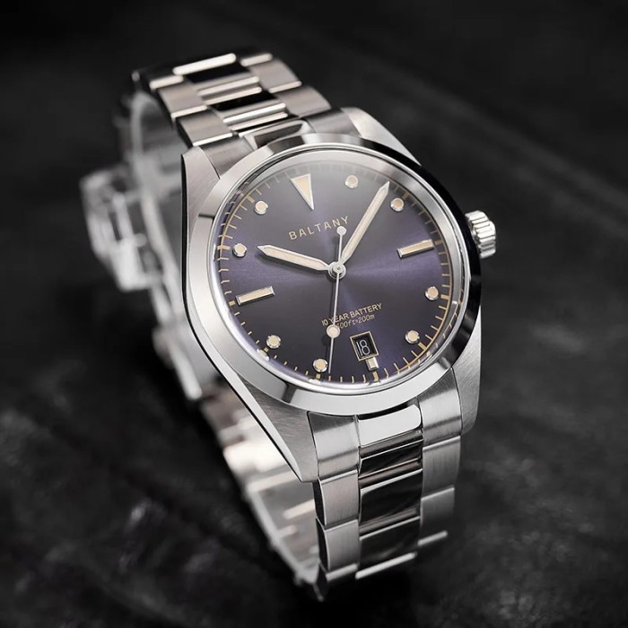 Baltany Quartz Chronograph Watch Dial Stainless Steel Case Super