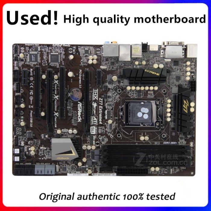 For ASRock Z77 Extreme4 Computer Motherboard LGA 1155 DDR3 For Intel