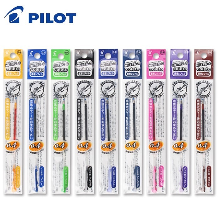 

6pcs/lot Pilot Hi-Tec-C Coleto LHKRF-10C4 Gel Multi Pen Refill 0.4 mm