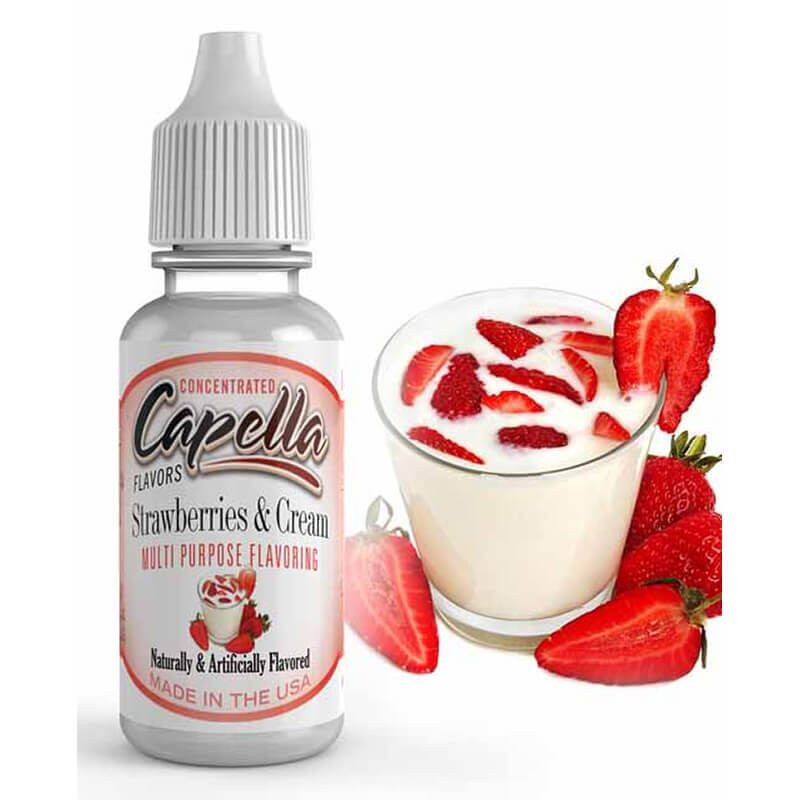

Capella Flavors Strawberries and Cream 1 oz / 30 ml