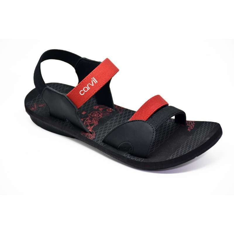 Carvil Sandal Wanita Annabel-TB Black/Red *