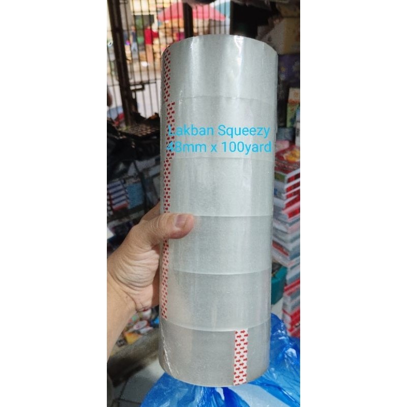 

SQUEEZY lakban / plakban / solasi 48x100 (1 SLOP isi 6)