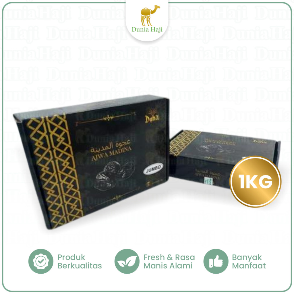 

KURMA AJWA JUMBO 1KG XL SUPER / KURMA NABI ASLI SAUDI MADINAH PREMIUM OLEH OLEH HAJI UMROH