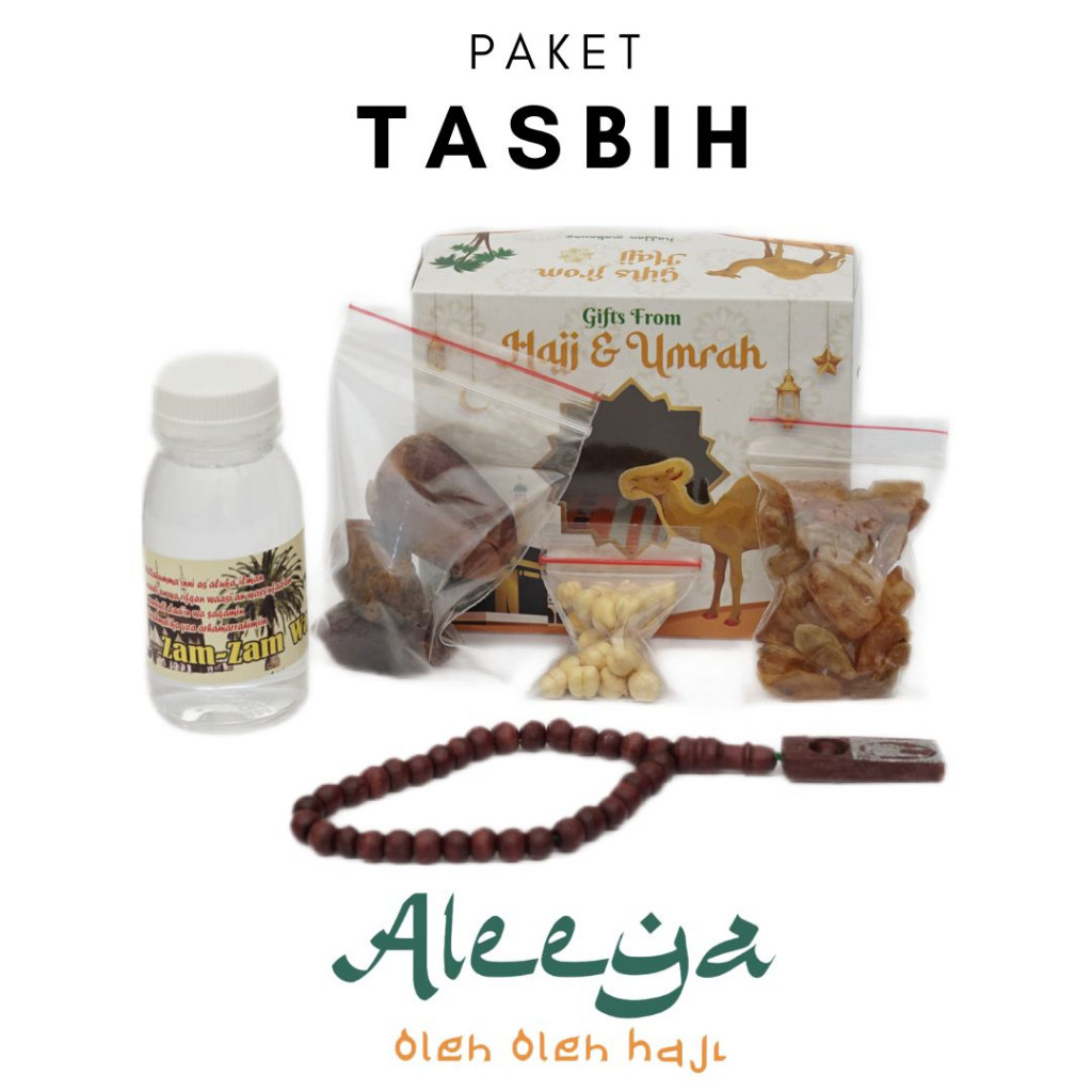 

PAKET OLEH OLEH HAJI DAN UMROH AIR ZAMZAM ORI + TASBIH KAYU TERMURAH