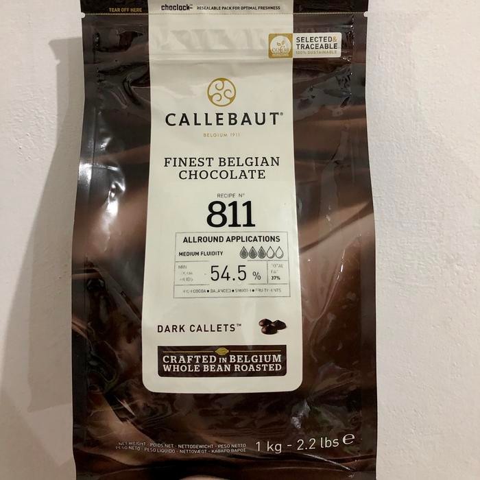 

1 KG Callebaut Dark Chocolate 54% / Callebaut 811 / KEMASAN ASLI Terlaris